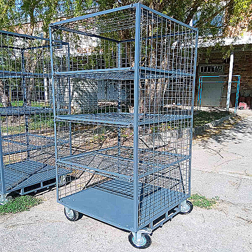 Сетчатый контейнер транспортировочный с полками СТКП